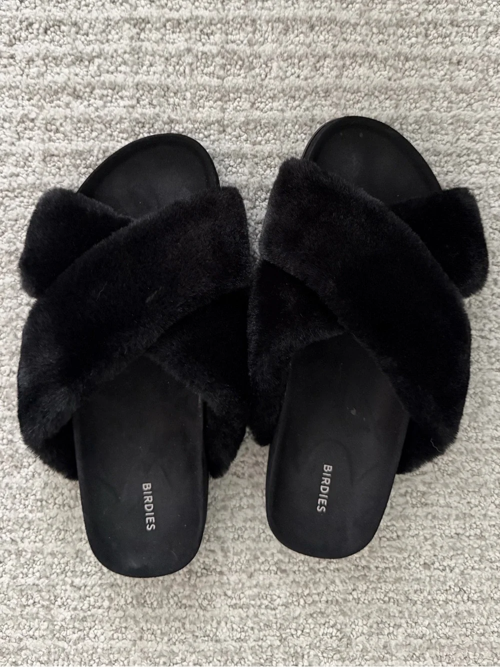 Birdies Faux Fur Slides